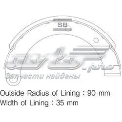 Колодки ручника MC837950 Mitsubishi