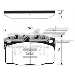 Передні тормозні колодки SP1055 Sangsin