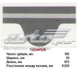 Ремінь ГРМ 102MR25 Mitsuboshi
