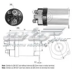 Втягуюче реле стартера 1557 ZM