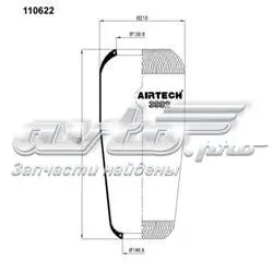 Пневмоподушка/Пневморессора моста 3882 Airtech