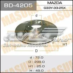 Гальмівні диски передні BD4205 Masuma