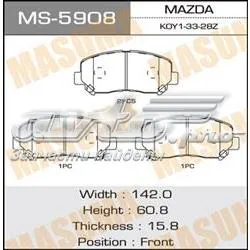 Передні тормозні колодки MS5908 Masuma