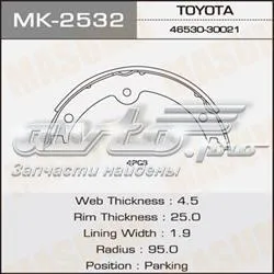 Колодки ручника MK2532 Masuma