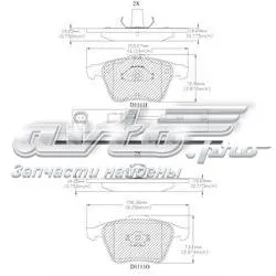 Передні тормозні колодки MKD1111 Friction Master