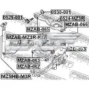 Сайлентблок заднього нижнього важеля FEBEST MZABMZ3RKIT Сайлентблок заднього нижнього важеля FEBEST MZABMZ3RKIT