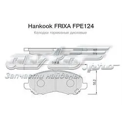 Передні тормозні колодки FPE124 Hankook Frixa