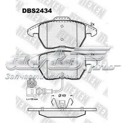 Передні тормозні колодки DBS2434 Hexen