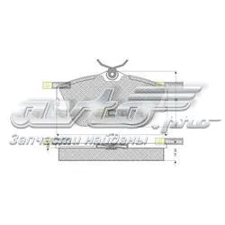 Передні тормозні колодки BDS074 Starline