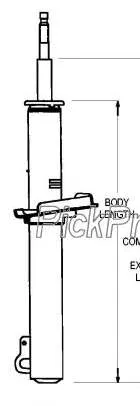 Амортизатор задній 5U2Z18V125EA Ford