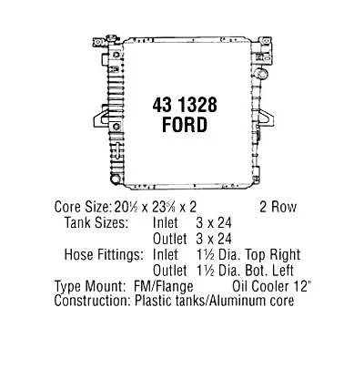 Радіатор F67Z8005AB Ford