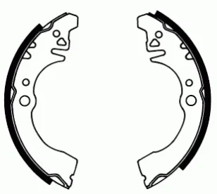 Колодки гальмові задні, барабанні 0449587706 Daihatsu