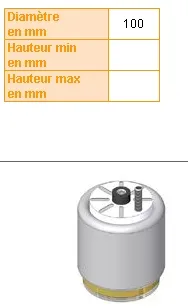 Пневмоподушка кабіни 08024001 Sampa Otomotiv‏