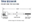 Рулевая тяга TRW ES3061R