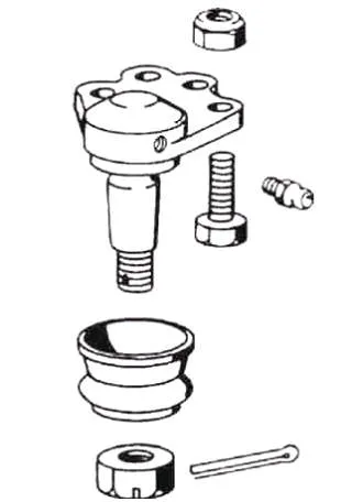 Кульова опора, нижня 31022813 General Motors