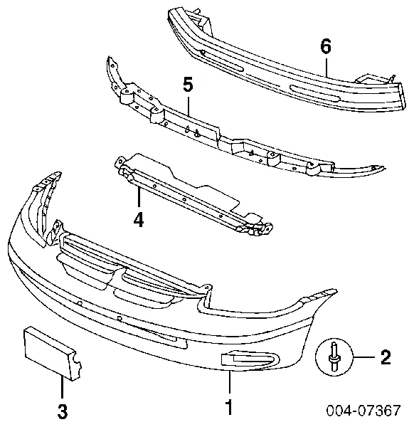 Передній бампер 4883842AA Chrysler