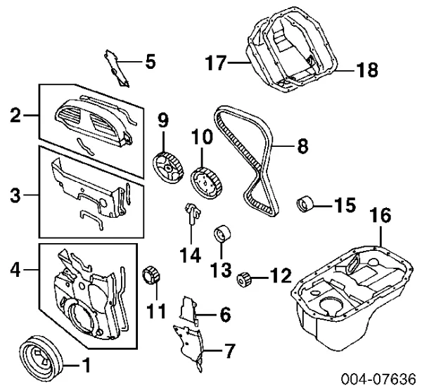 Зірка-шестерня приводу коленвалу двигуна MD326852 Chrysler