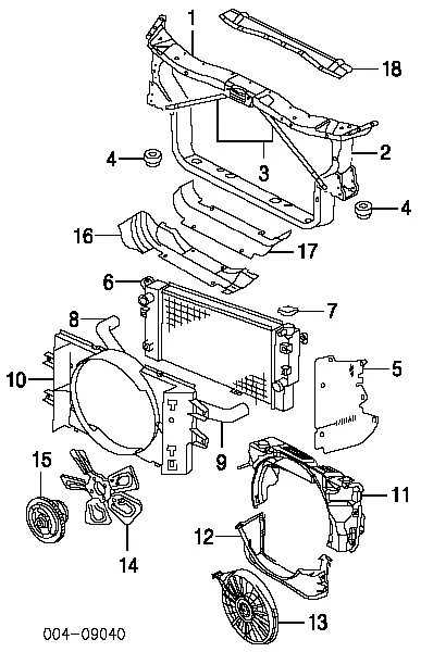 Радіатор 52028816AC Chrysler