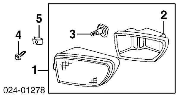 Фара протитуманна, права 63178381978 BMW