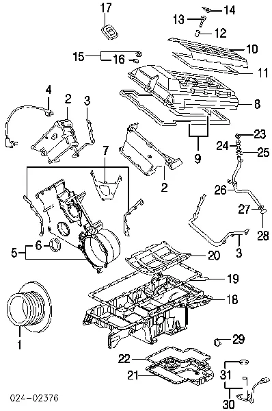 Кришка двигуна передня 11141745506 BMW