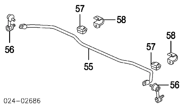 Стабілізатор задній BMW 5 E39