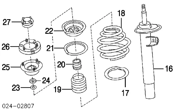 Пружина передня 31331093084 BMW