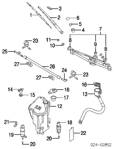 Бачок омивача 61677892702 BMW