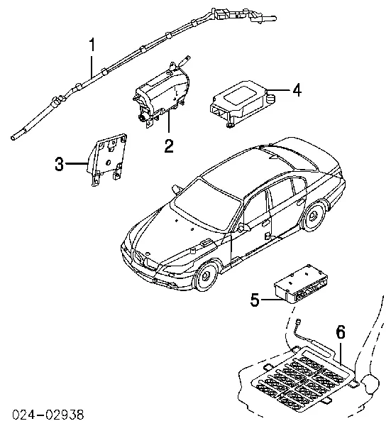 Подушка безпеки, передньої, лівих дверей AIRBAG 72127034057 BMW