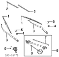 Двигун склоочисника лобового скла (трапеції) NISSAN 28810CA000