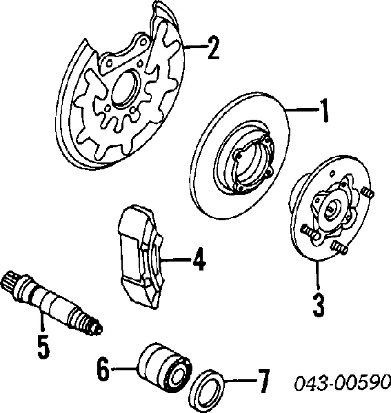 Підшипник задньої ступиці 906100007 Subaru