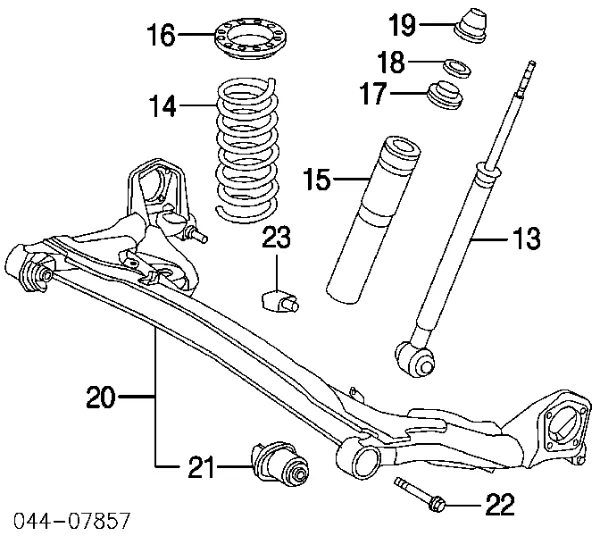 Балка задня 4211008021 Toyota