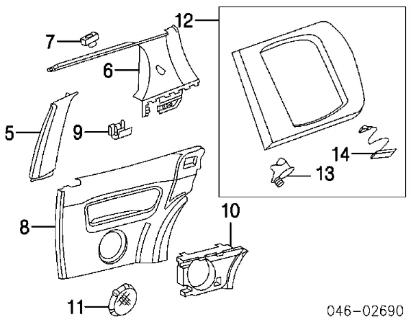 Пістон (кліп) кріплення обшивки дверей 1M0867276 VAG