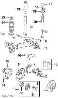 Балка задня Audi A3 8L1