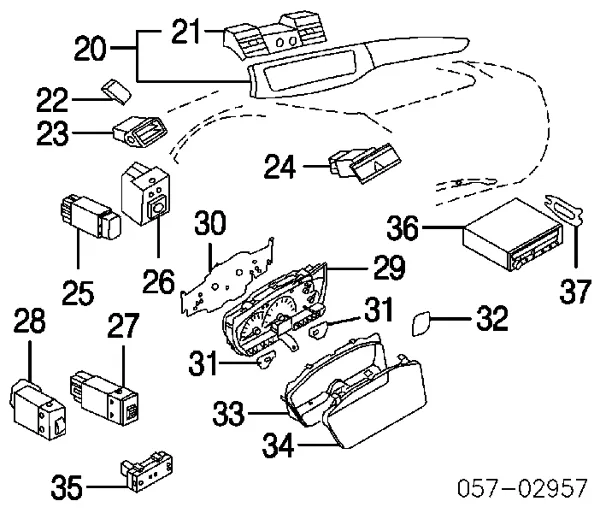 Кнопка аварійки Mitsubishi Lancer IX