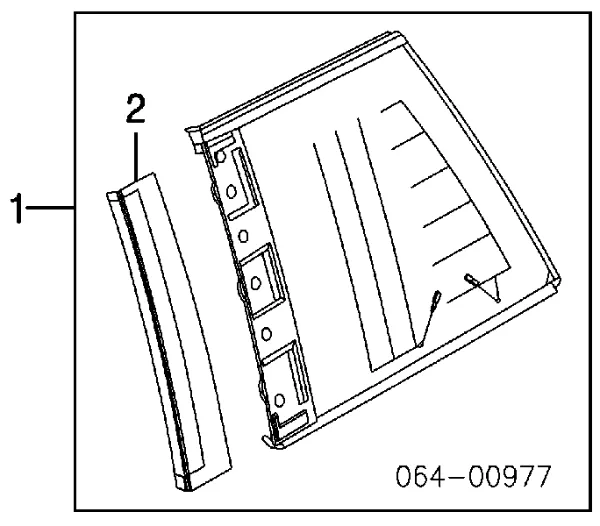 Скло багажного відсіку, праве CPB000327 Land Rover
