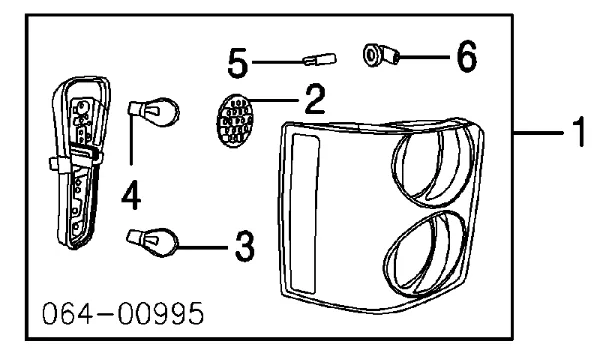 Задня права фара XFB000244 Land Rover