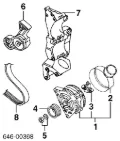 Кришка генератора задня VAG 038903193F
