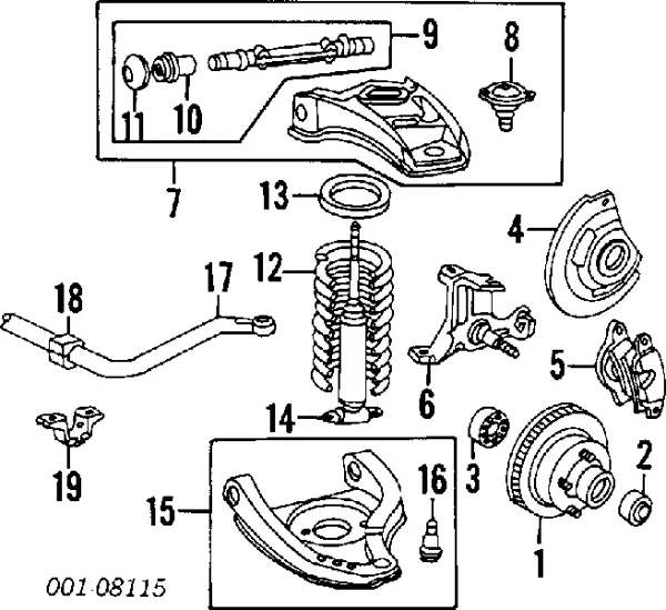 Амортизатор передній 22064445 General Motors