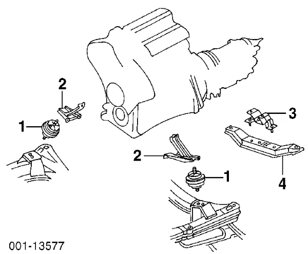 Подушка коробки передач 5682501 Opel
