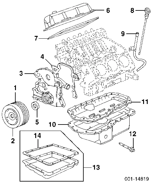 Прокладка клапанної кришки Chevrolet Lumina APV