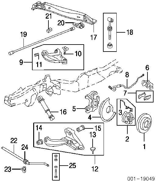 Амортизатор задній 12477893 General Motors