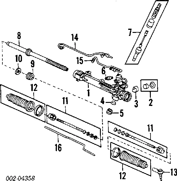 Рульова рейка F3DZ3504BCRM Ford