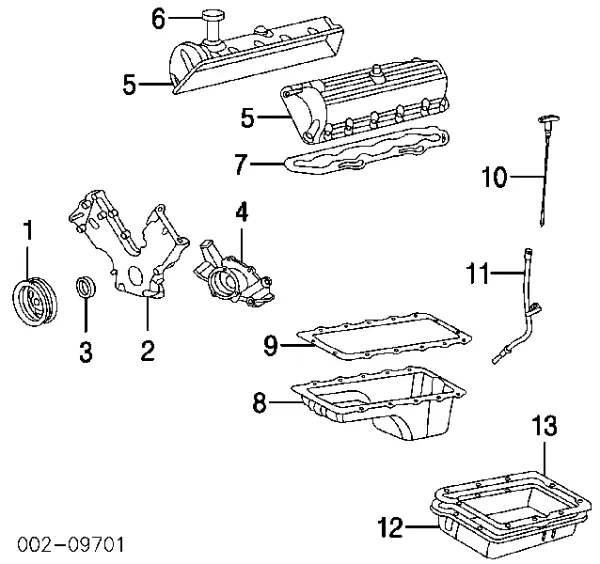 Піддон масляний картера двигуна 3C3Z6675AA Ford