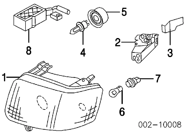 Фара права YL8Z13008FA Ford