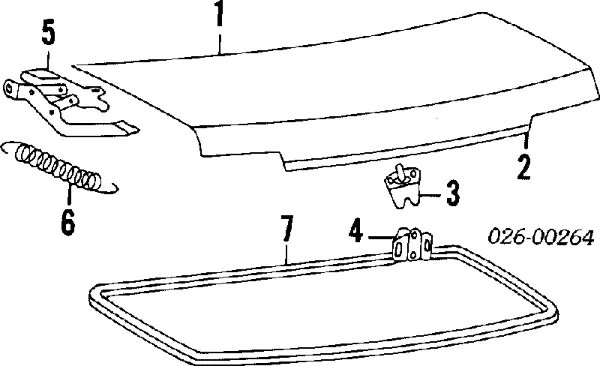Кришка багажника Mitsubishi Lancer III