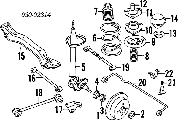 Сайлентблок стабілізатора, заднього 5624301E00 Nissan/Infiniti