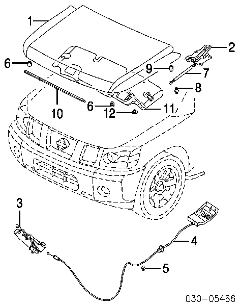 Капот 651007S030 Nissan/Infiniti