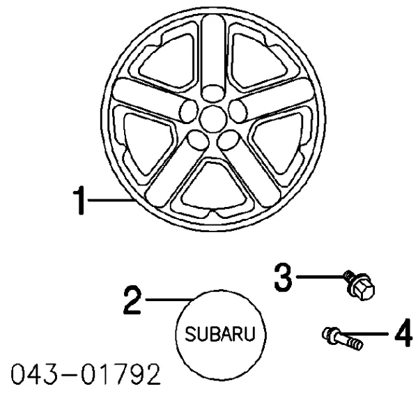 Гайка кріплення колеса Subaru Forester I позашляховик (S10, SF) (1997 - 2002) ціна, від