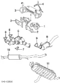 Глушник, центральна частина Volkswagen Touareg 7LA, 7L6, 7L7