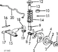 Сайлентблок переднього важеля MITSUBISHI MB349124